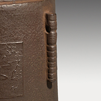 遠州好 色紙釜 四代 高木治良兵衛 小堀宗通箱書